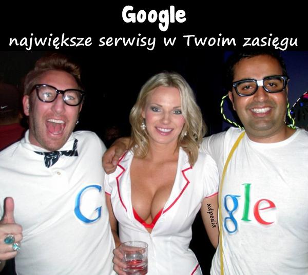 Google - największe serwisy w Twoim zasięgu