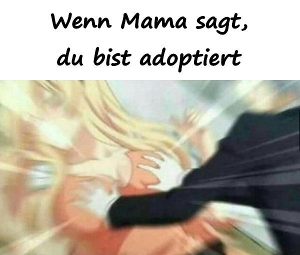 Wenn Mama sagt, du bist adoptiert