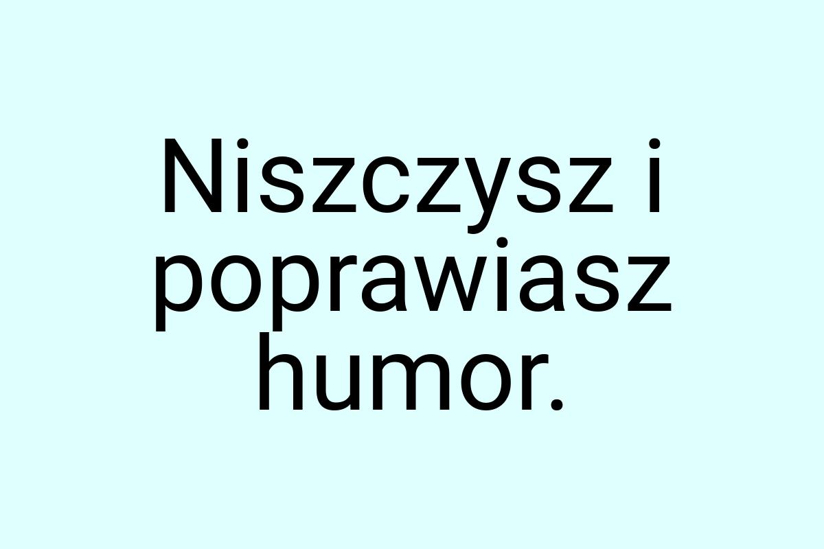 Niszczysz i poprawiasz humor