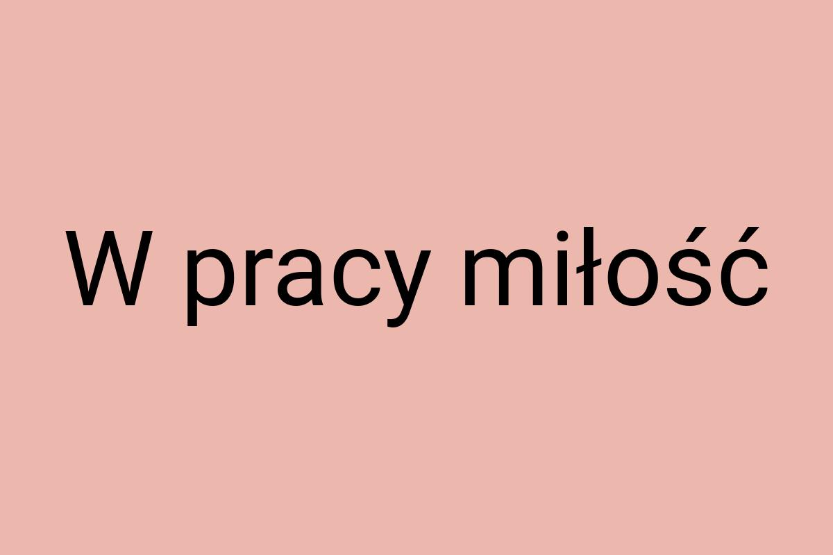 W pracy miłość