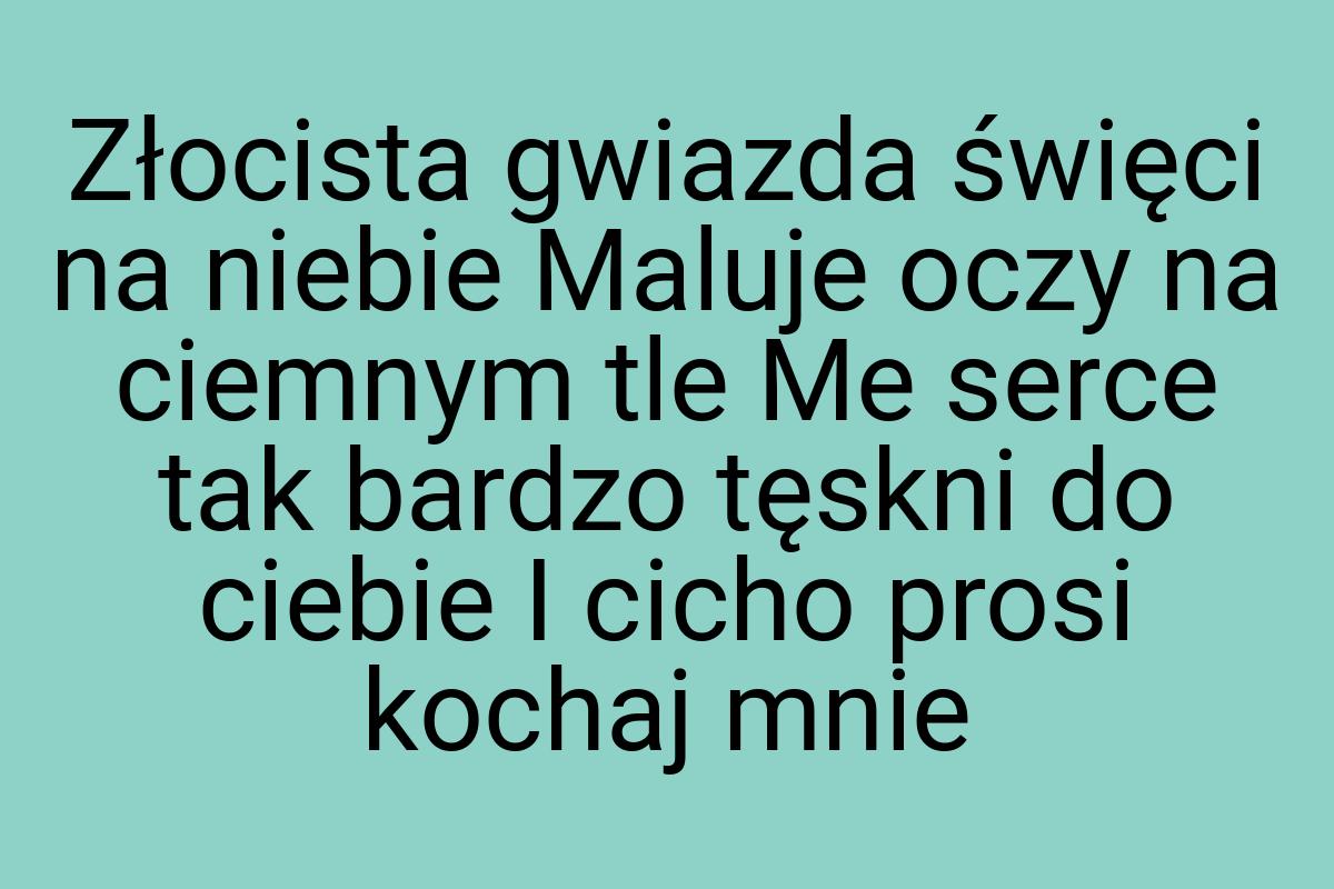 Złocista gwiazda święci na niebie Maluje oczy na ciemnym