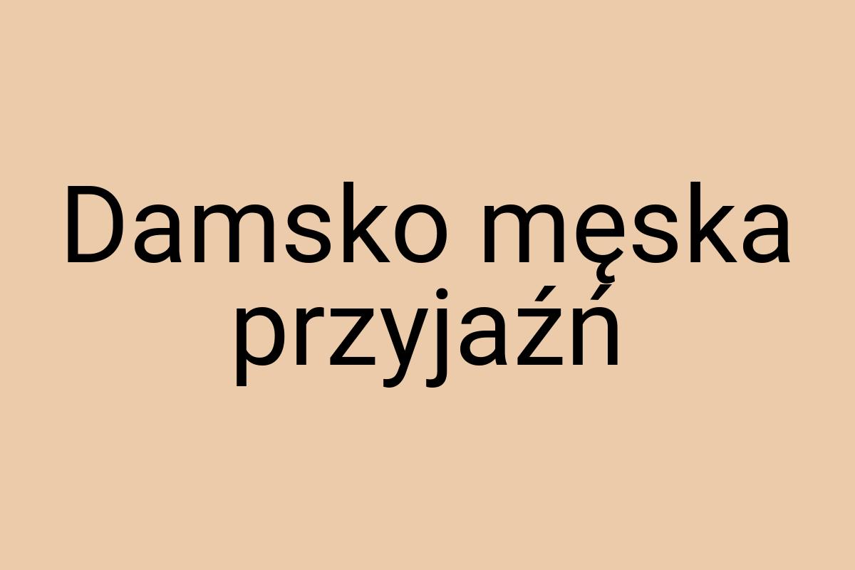 Damsko męska przyjaźń