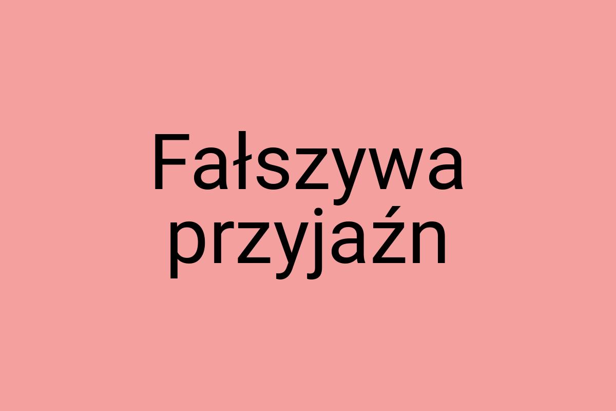 Fałszywa przyjaźn