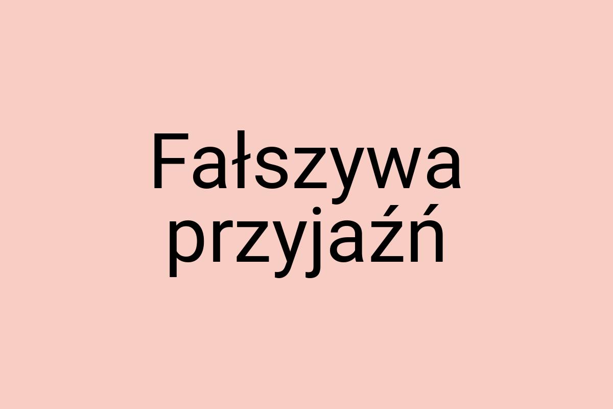 Fałszywa przyjaźń