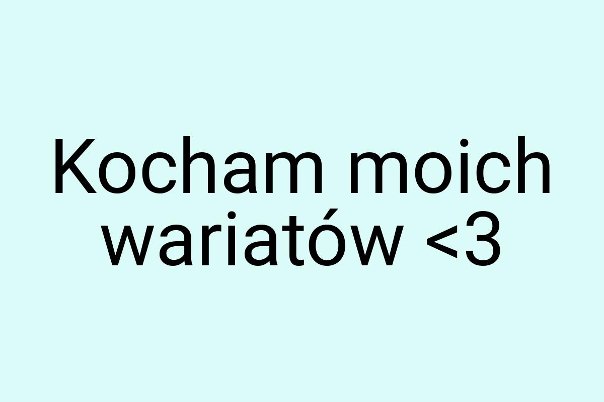 Kocham moich wariatów