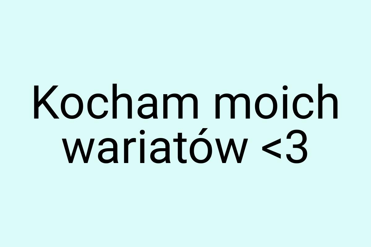 Kocham moich wariatów