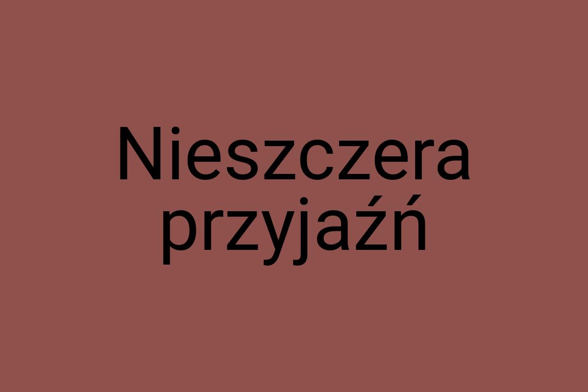 Nieszczera przyjaźń