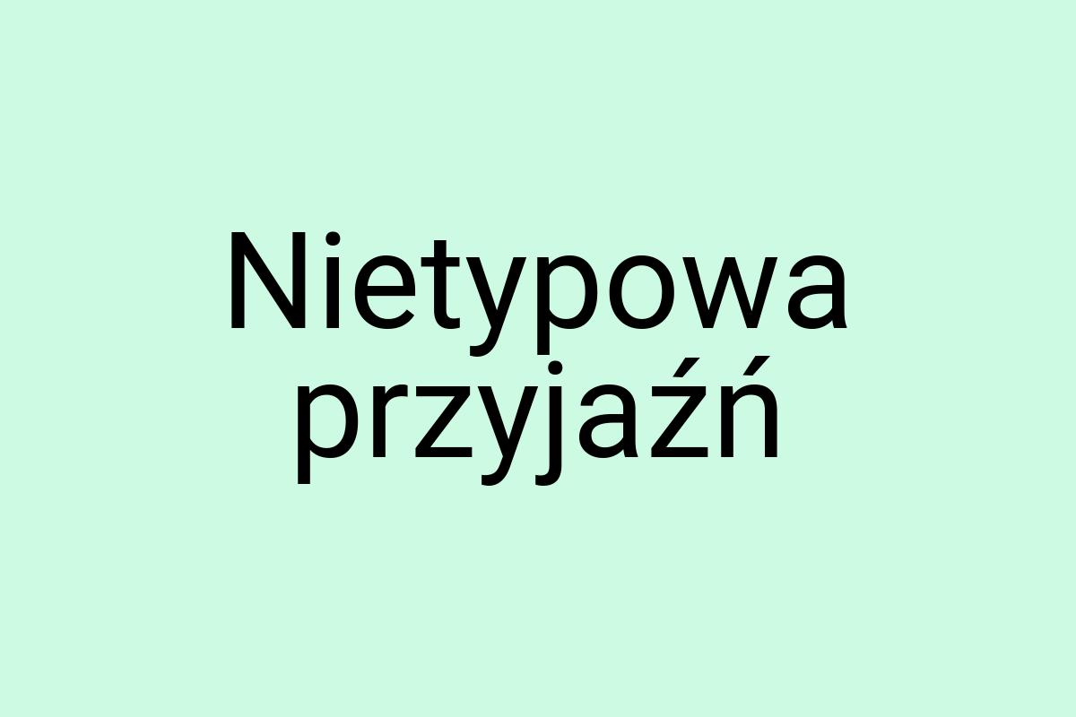 Nietypowa przyjaźń