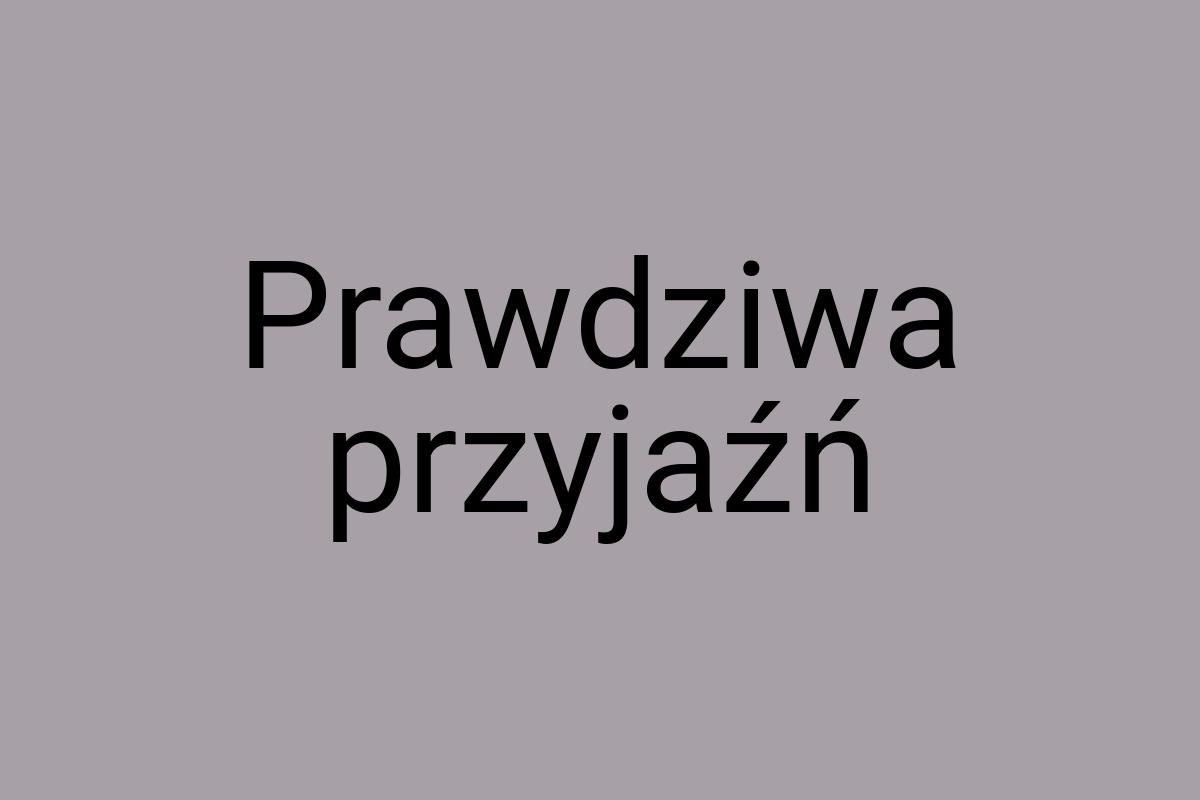 Prawdziwa przyjaźń