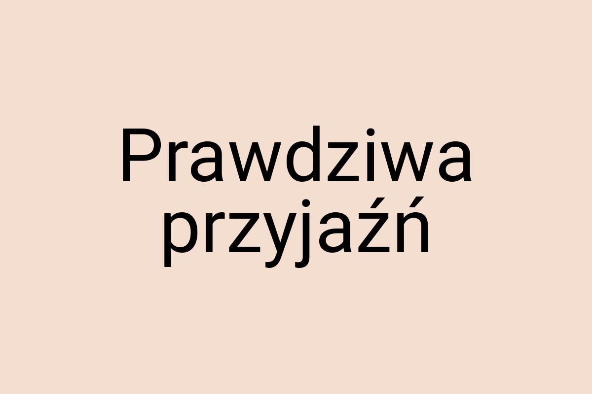 Prawdziwa przyjaźń