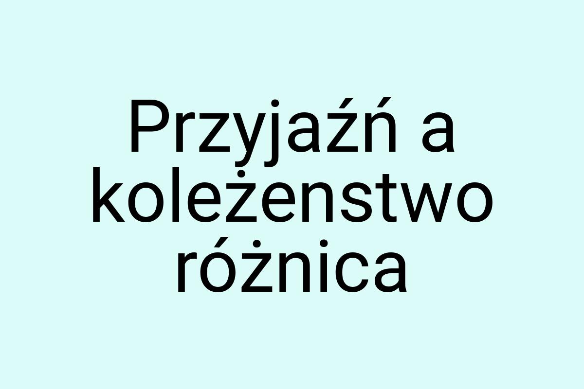 Przyjaźń a koleżenstwo różnica