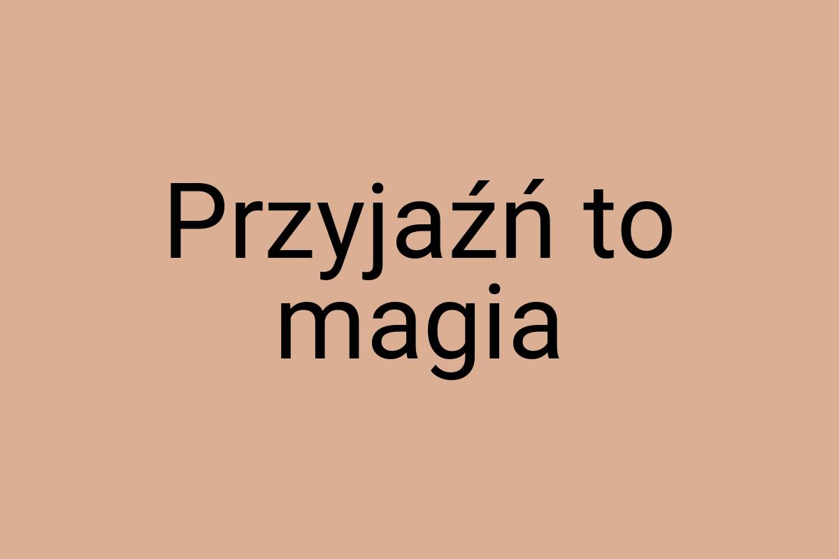 Przyjaźń to magia