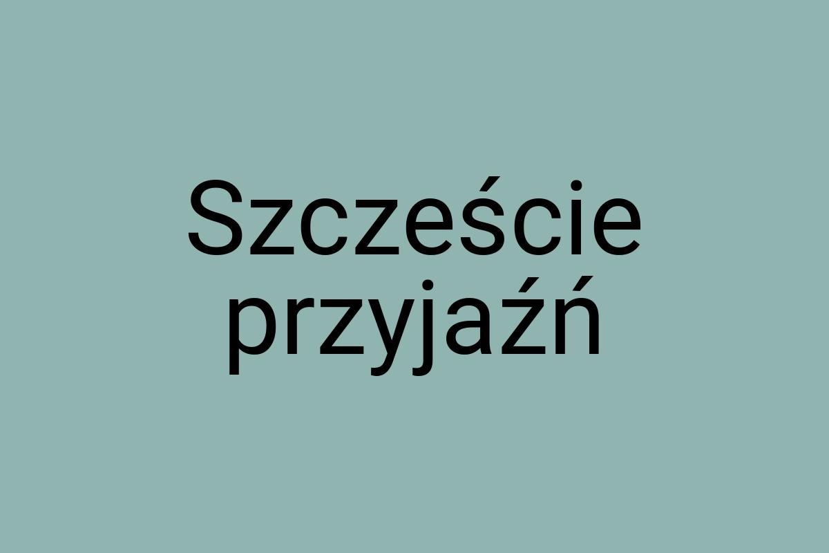 Szczeście przyjaźń