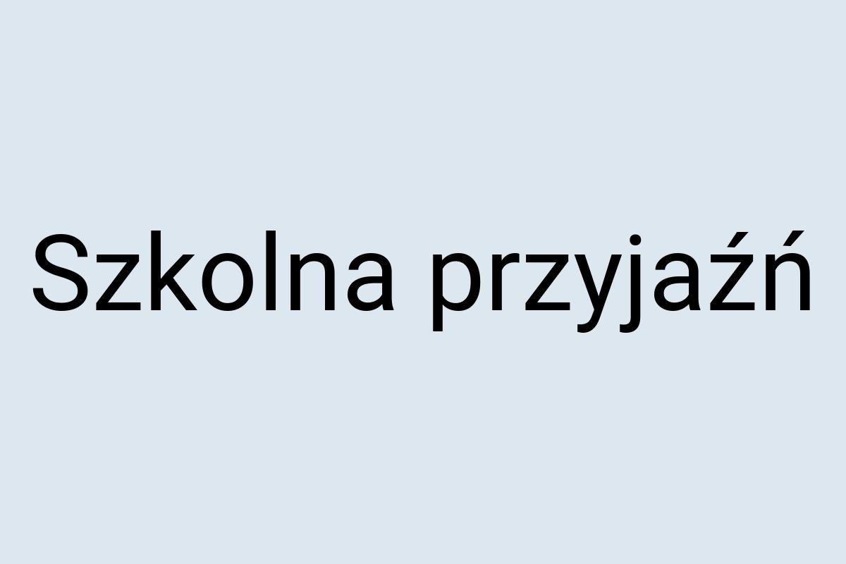 Szkolna przyjaźń