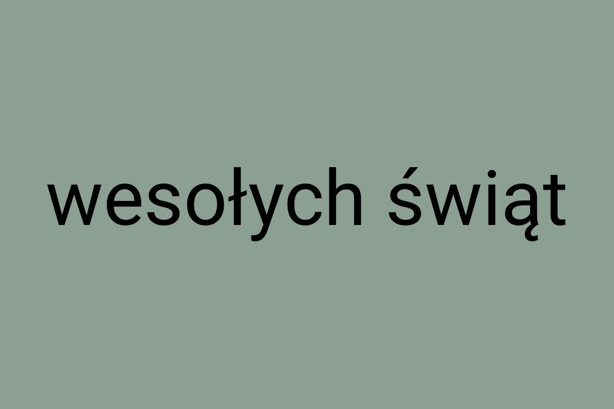 Wesołych świąt