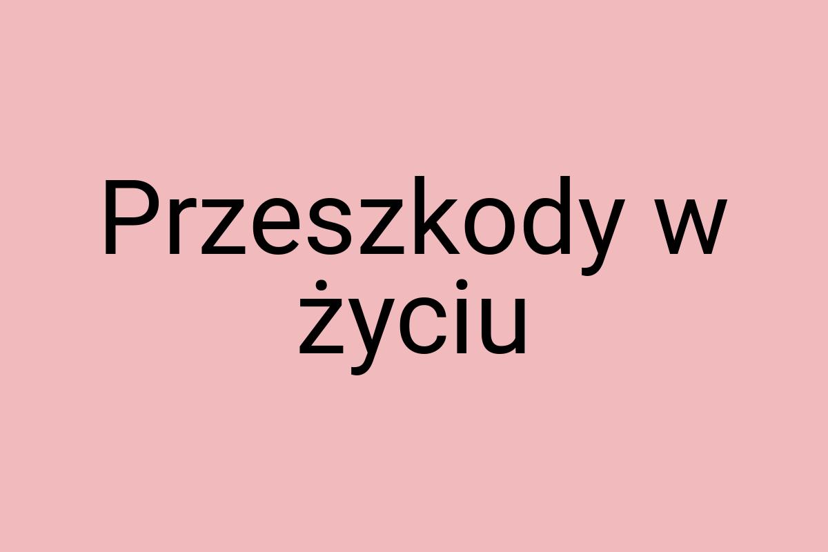 Przeszkody w życiu