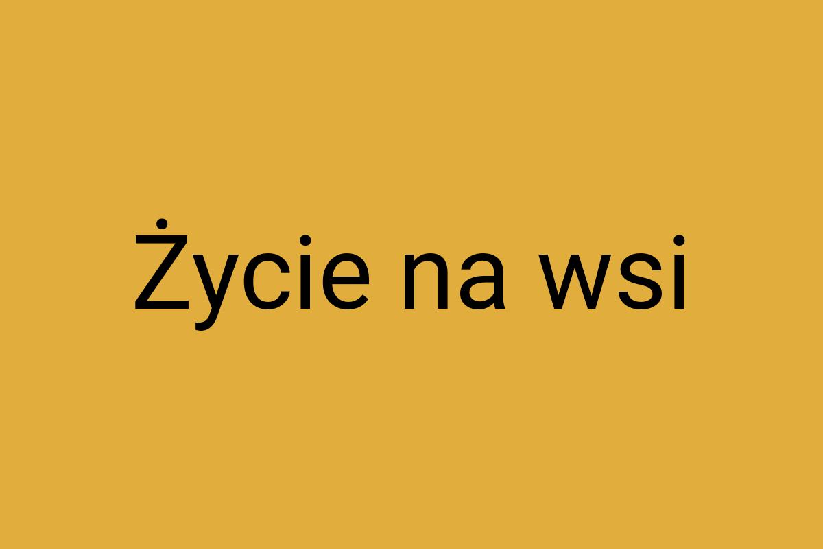 Życie na wsi