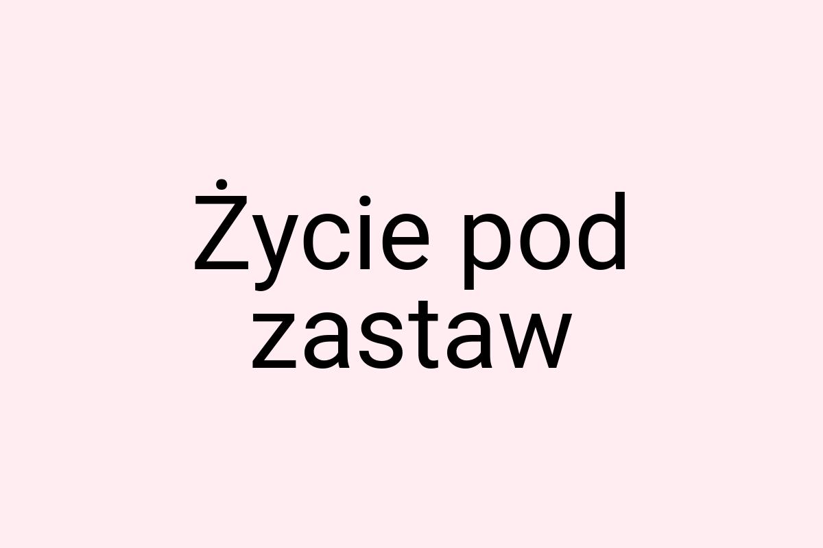 Życie pod zastaw