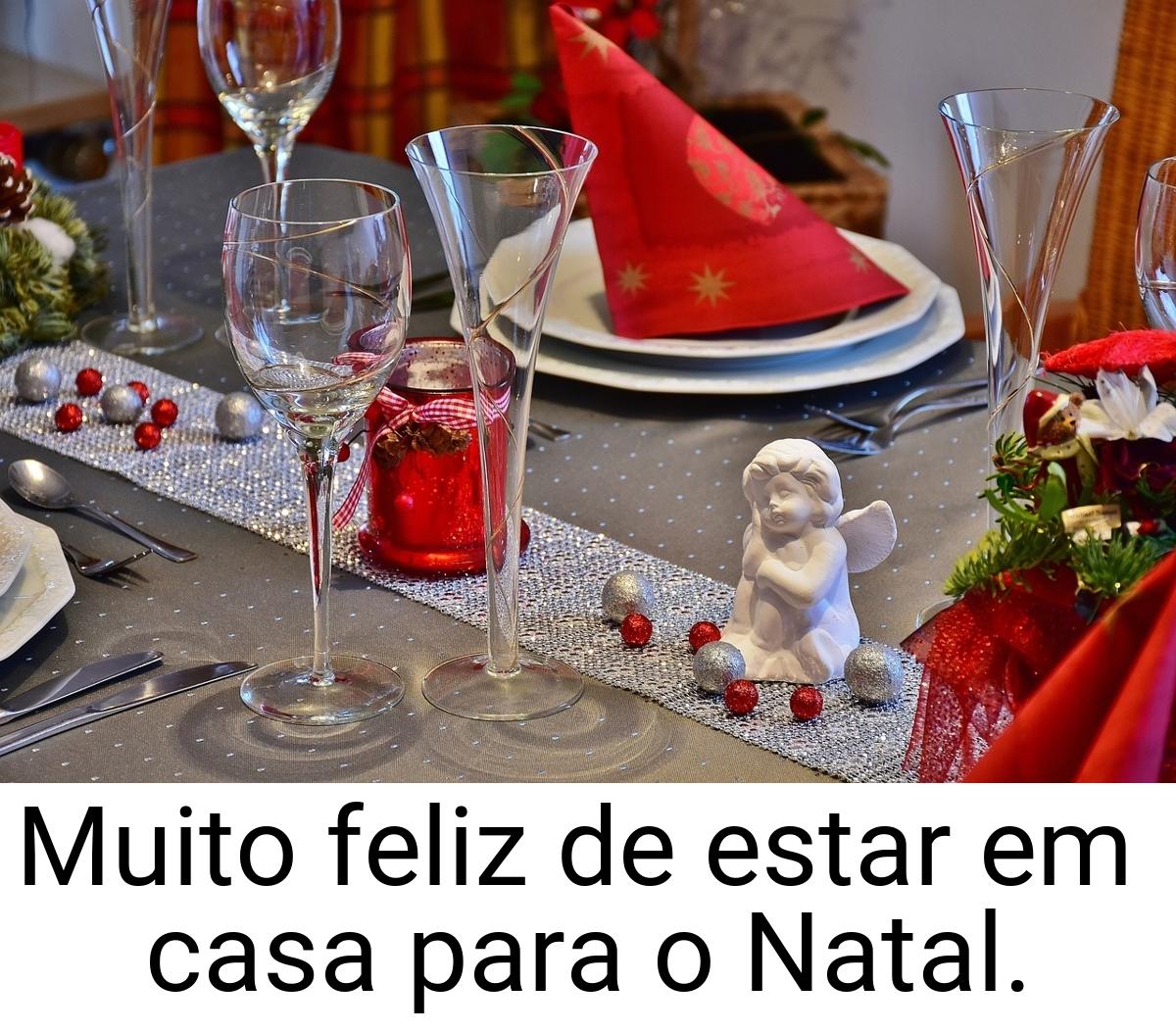 Muito feliz de estar em casa para o Natal