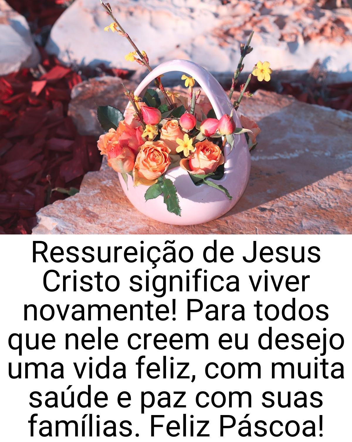 Ressureição de Jesus Cristo significa viver novamente! Para