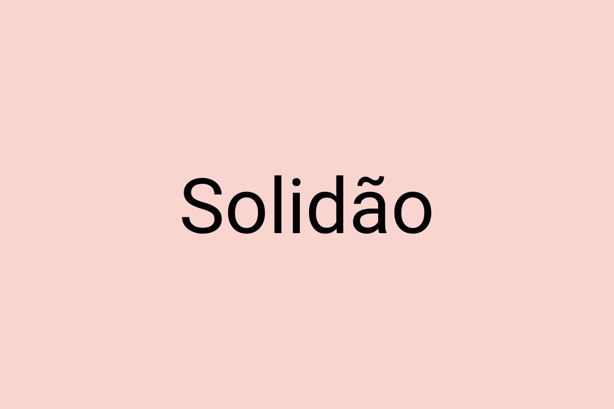 Solidão