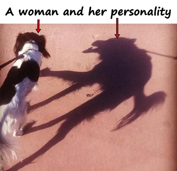 A woman and her personality