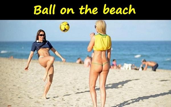 Ball on the beach