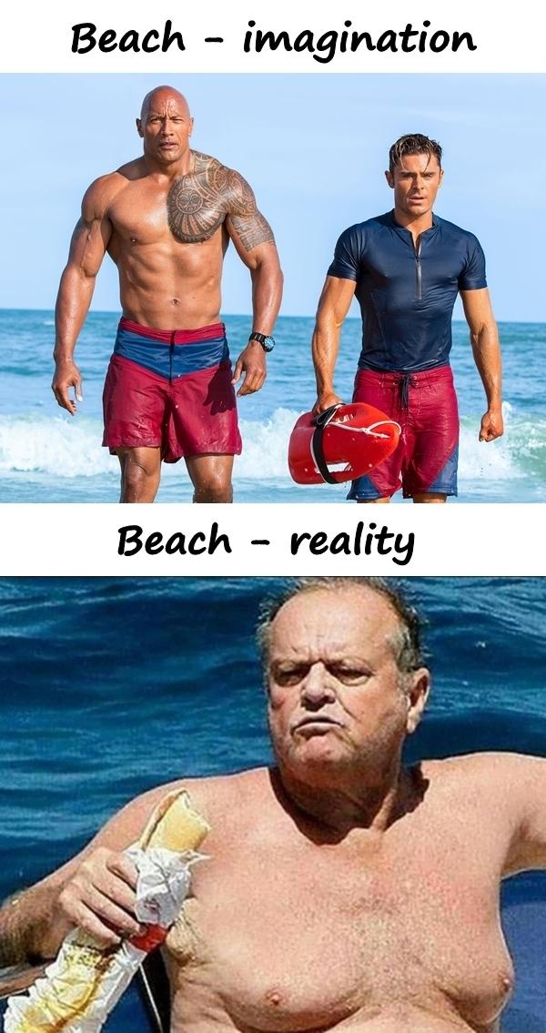 Beach - imagination and reality