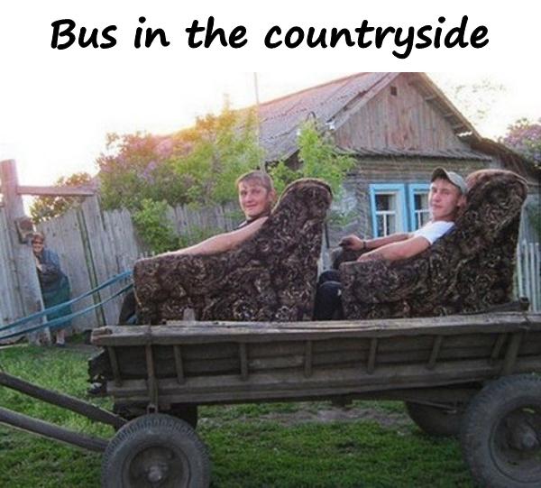 Bus in the countryside