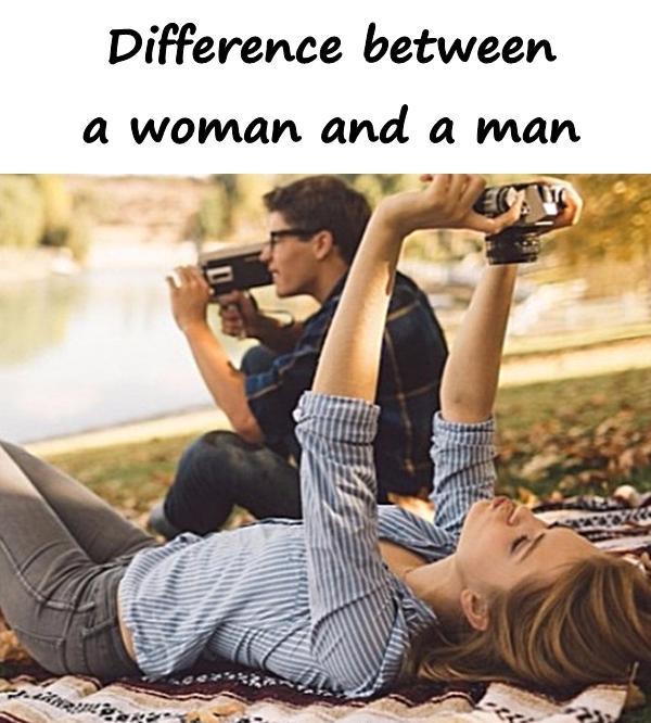 Difference between a woman and a man