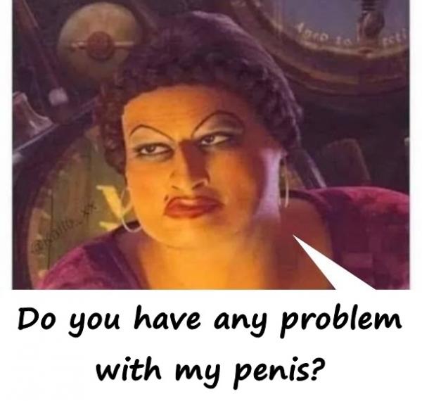 Do you have any problem with my penis