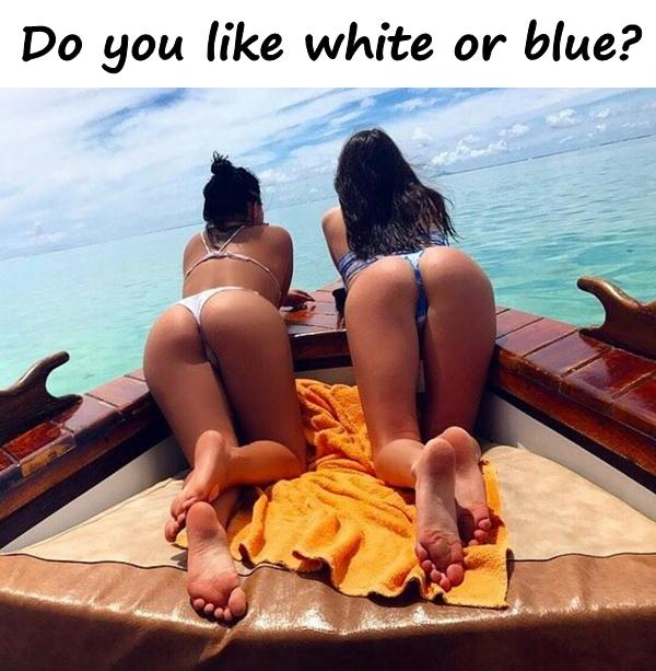 Do you like white or blue