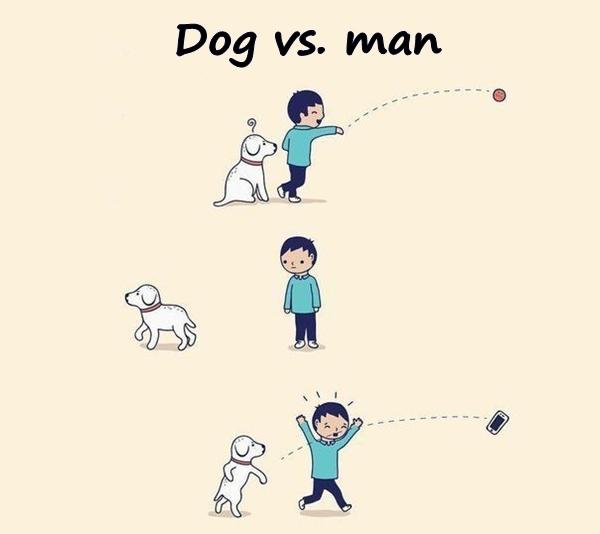 Dog vs. man