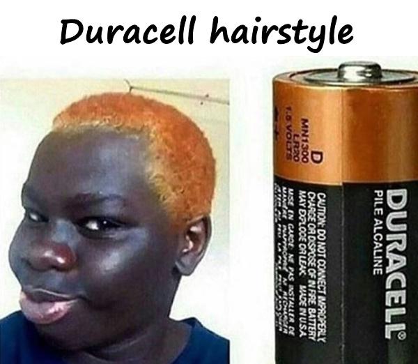 Duracell hairstyle