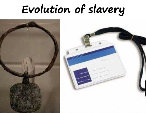 Evolution of slavery