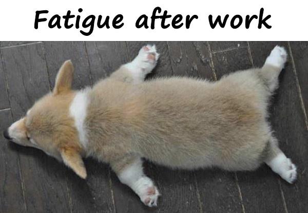 Fatigue after work