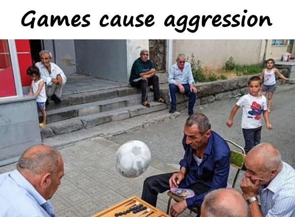 Games cause aggression