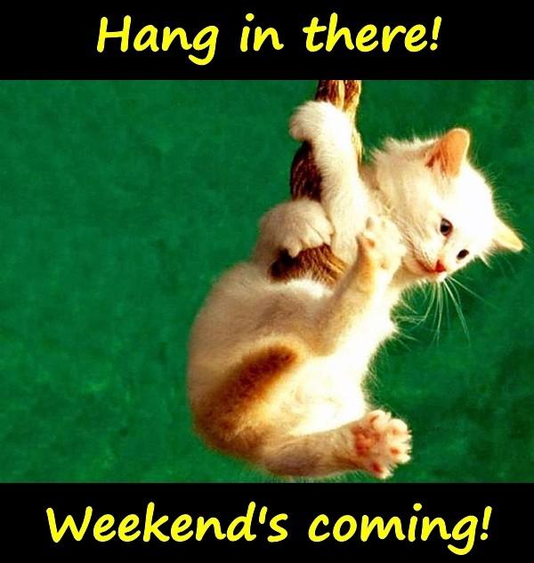 Hang in there! Weekend's coming