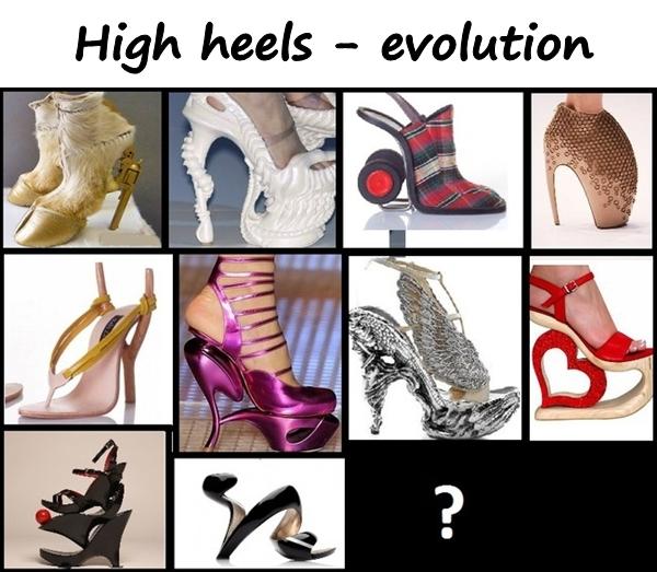 High heels - evolution