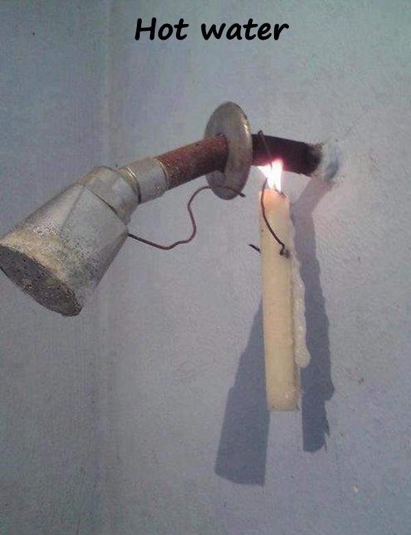 Hot water