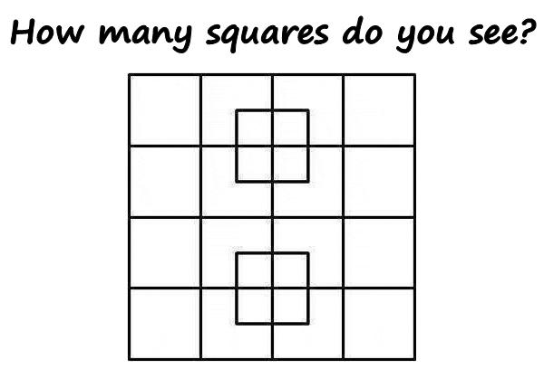 How many squares do you see