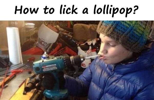 How to lick a lollipop