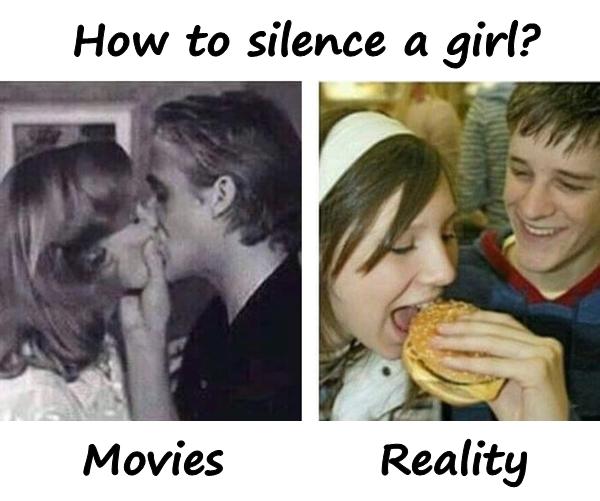 How to silence a girl