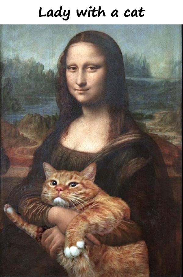 Lady with a cat