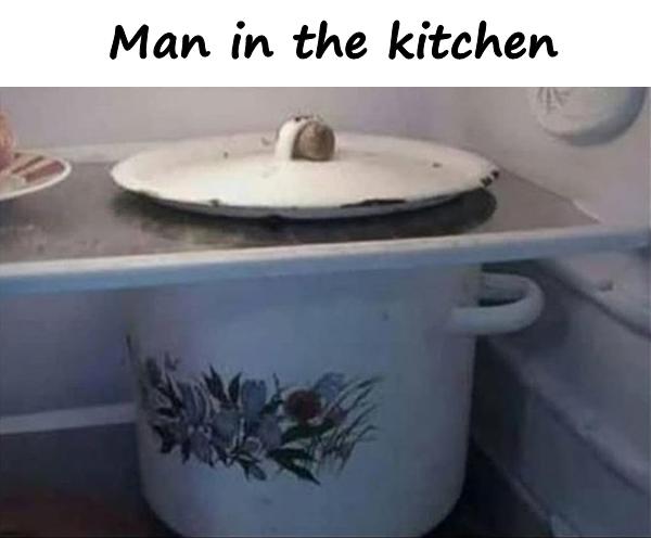 Man in the kitchen