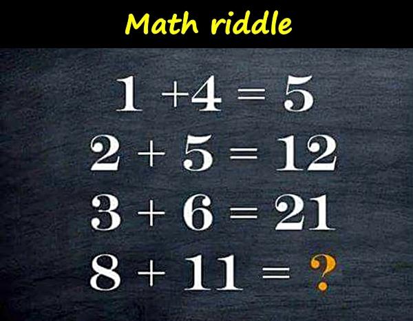 Math riddle