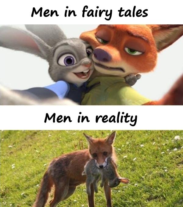 Men in fairy tales and reality