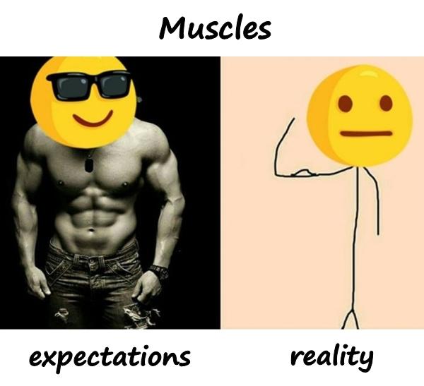 Muscles - expectations and reality