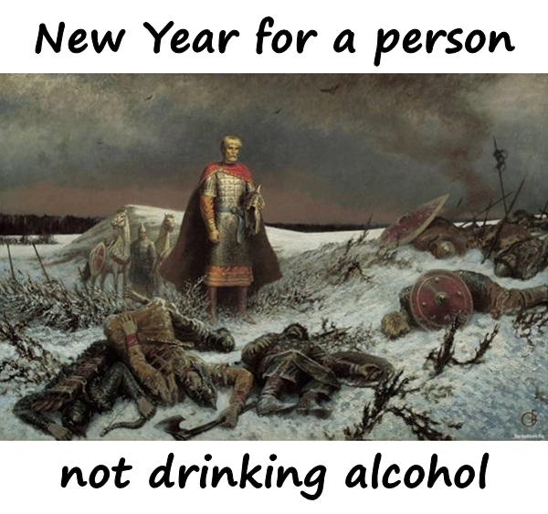 New Year for a person not drinking alcohol