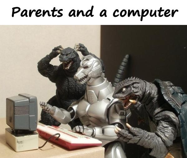 Parents and a computer